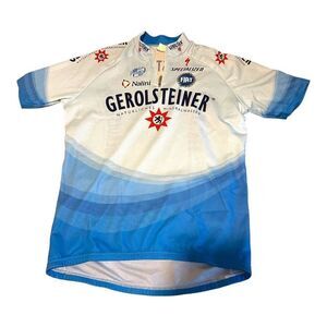 Nalini Gerolsteiner Cycling Jersey Size 4 Back Pockets Fiat Racing Shirt Biking